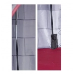 Παιδική σκηνή κάστρο Pop Up 105x105x135 γκρι - κόκκινο - Image 3