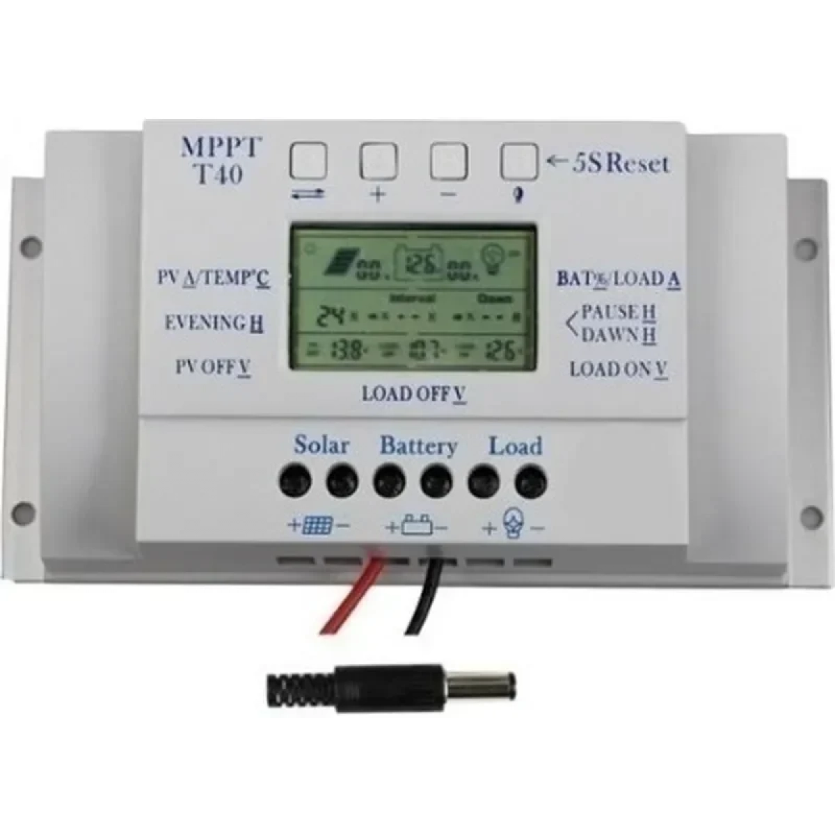 Ρυθμιστής Φόρτισης PWM-MPPT LCD T40 40Ah 12V/24V