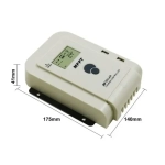 Ρυθμιστής ηλιακής φόρτισης MPPT 30A 12/24V λευκό