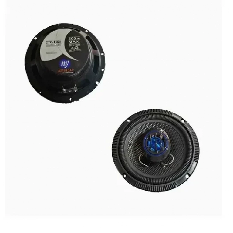 Σετ ηχεία αυτοκινήτου στρογγυλά 500W RMS με δύο μεγάφωνα CTC-165A