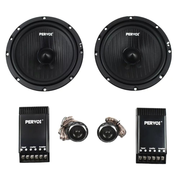Σετ Midrange & Tweeter Αυτοκινήτου 150W & 30W 2+2τμχ RMS Pervoi CTC-6593 – Μαύρο