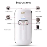 Sml M11 Τροχός Νυχιών Μπαταρίας 35000rpm σε Μαύρο Χρώμα 36W