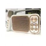 Σύστημα καραόκε με ασύρματο μικρόφωνο Bluetooth WY-YS104 λευκό - Image 2