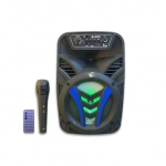 Σύστημα καραόκε με ενσύρματο μικρόφωνο Bluetooth BT-6105 μαύρο - Image 2