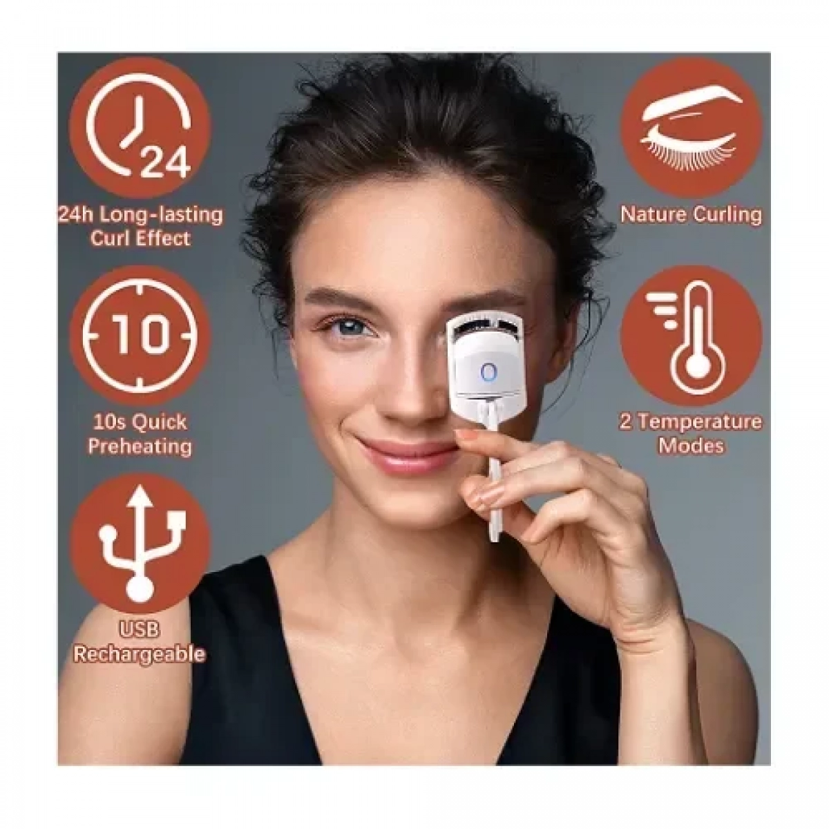 Θερμαινόμενο ψαλιδάκι βλεφαρίδων Electric Eyelash Curler