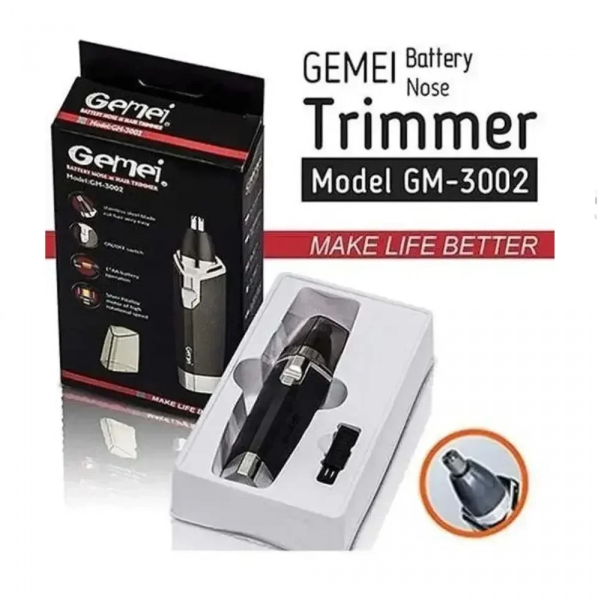 Trimmer αυτιών και μύτης Geemy GM 3002 - Photo6