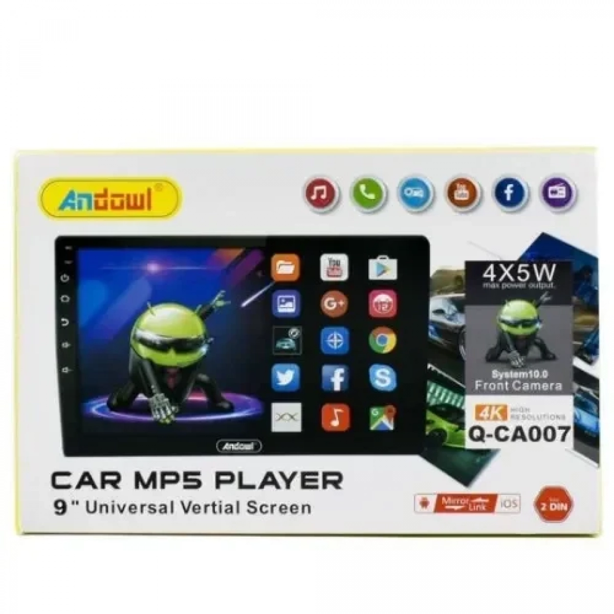 Andowl Οθόνη Αφής 9" για Ταμπλό Αυτοκινήτου Universal με Bluetooth/WiFi/GPS Q-CA007