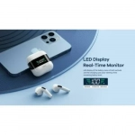 Remax TWS-10 Plus Earbud Bluetooth Handsfree Ακουστικά με Θήκη Φόρτισης Λευκά