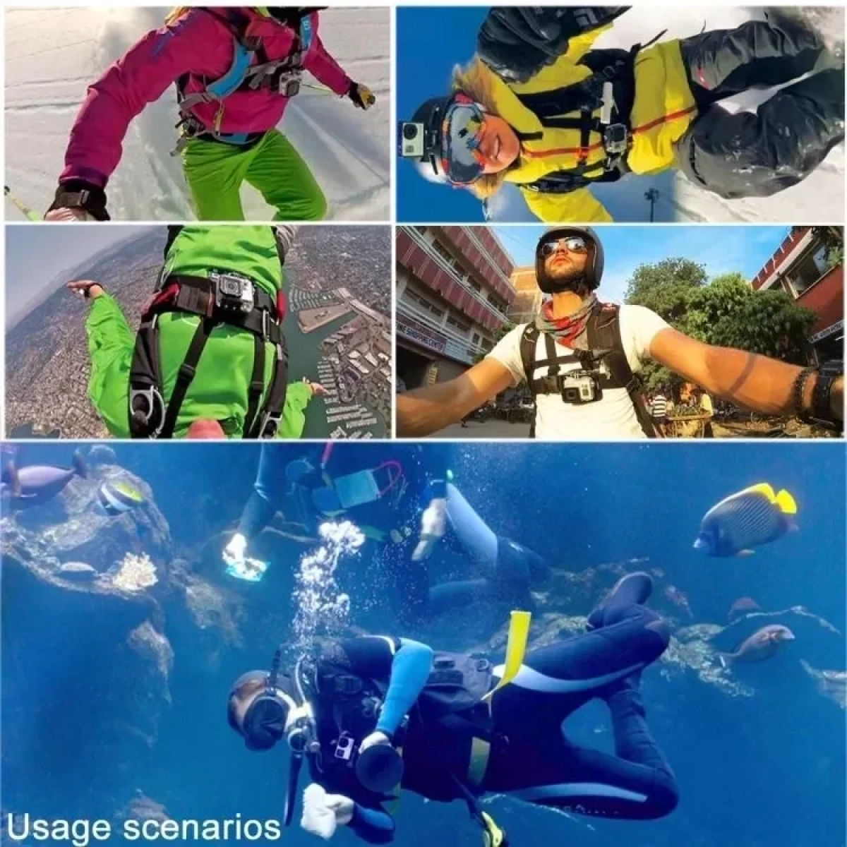 Puluz PU26 Ιμάντας Στήριξης Στήθους για GoPro Hero