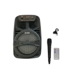 Σύστημα καραόκε με ενσύρματο μικρόφωνο Bluetooth BT-6106 μαύρο
