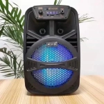 Σύστημα καραόκε με ενσύρματο μικρόφωνο Bluetooth BT-6106 μαύρο