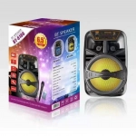 Σύστημα καραόκε με ενσύρματο μικρόφωνο Bluetooth BT-6106 μαύρο