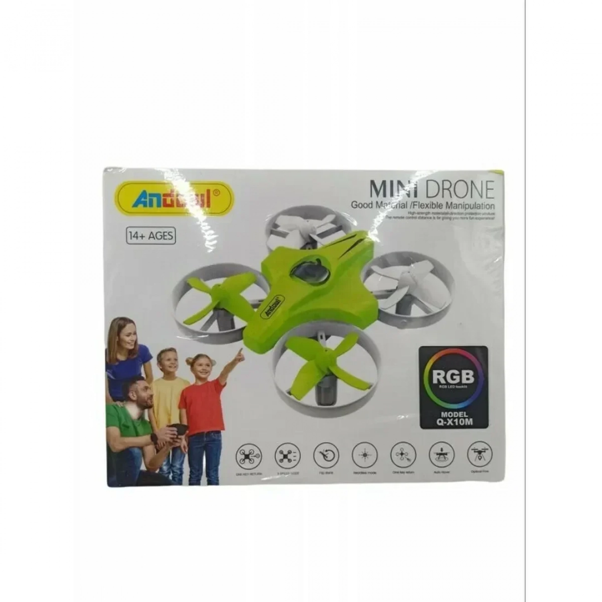 Andowl Q-X10M Drone Παιδικό χωρίς Κάμερα με Φωτάκια πράσινο