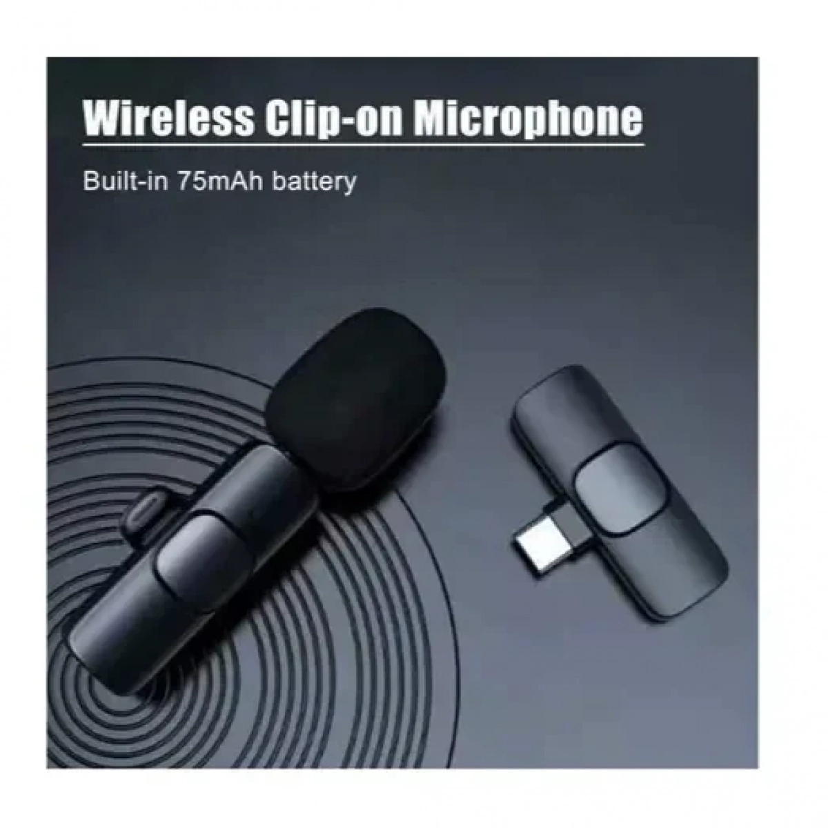 Wireless Microphone K8 Ασύρματο Μικρόφωνο Πέτου με θύρα Type-C