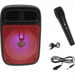 Σύστημα Karaoke με Ενσύρματo Μικρόφωνo Kimiso KMS-3383 κόκκινο