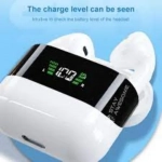 Remax TWS-10 Plus Earbud Bluetooth Handsfree Ακουστικά με Θήκη Φόρτισης Λευκά