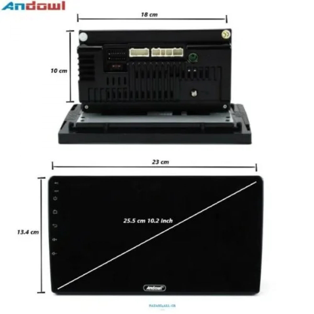 Andowl Οθόνη Αφής 9" για Ταμπλό Αυτοκινήτου Universal με Bluetooth/WiFi/GPS Q-CA007