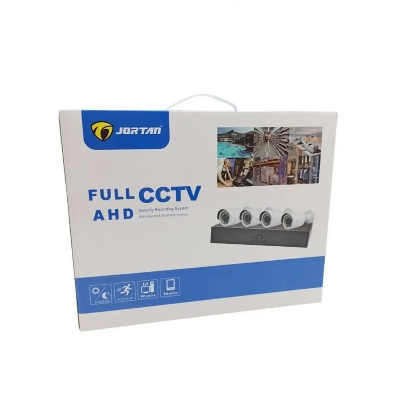 Σύστημα ασφαλείας CCTV με 4 κάμερες και καταγραφικό Jortan
