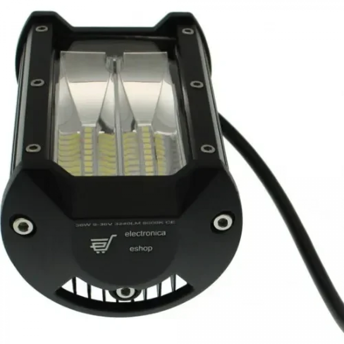 Κατευθυνόμενος προβολέας αυτοκινήτου LED 72W Rolinger AU-VOL-0059 μαύρο