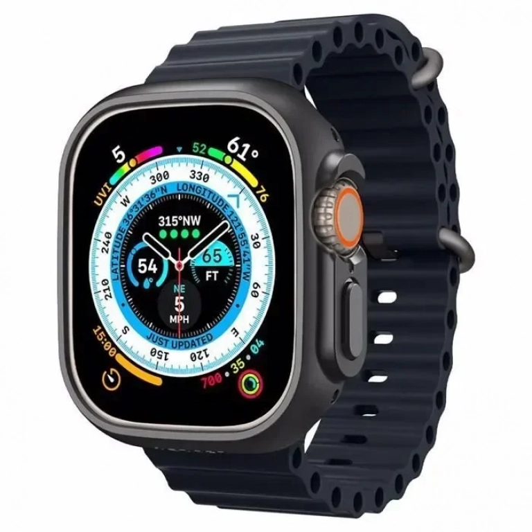 Awei H16 Ultra Smartwatch με Παλμογράφο Μαύρο
