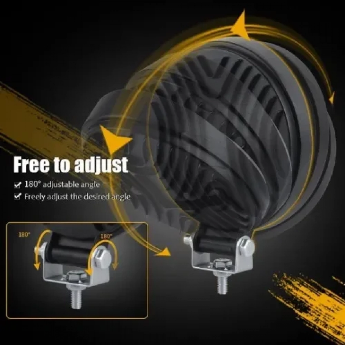 Αδιάβροχος προβολέας αυτοκινήτου 72W LED IP67 με διπλό φωτισμό