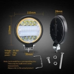 Αδιάβροχος προβολέας αυτοκινήτου 72W LED IP67 με διπλό φωτισμό