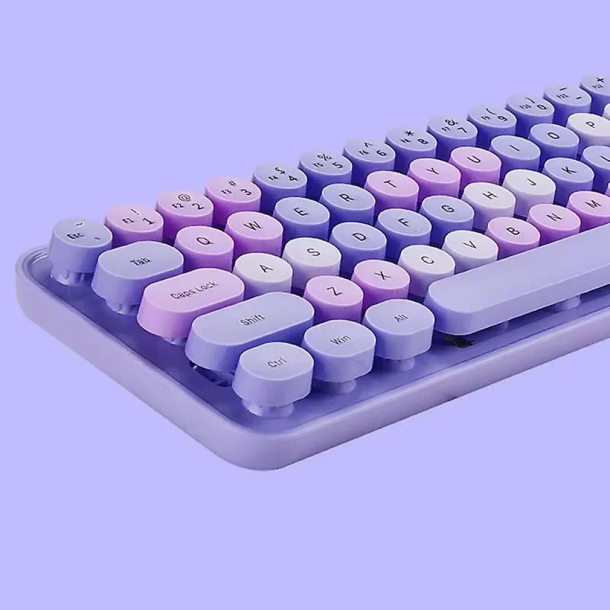 Ασύρματο Σετ Πληκτρολόγιο Ποντίκι Υilima QS-808 Μωβ