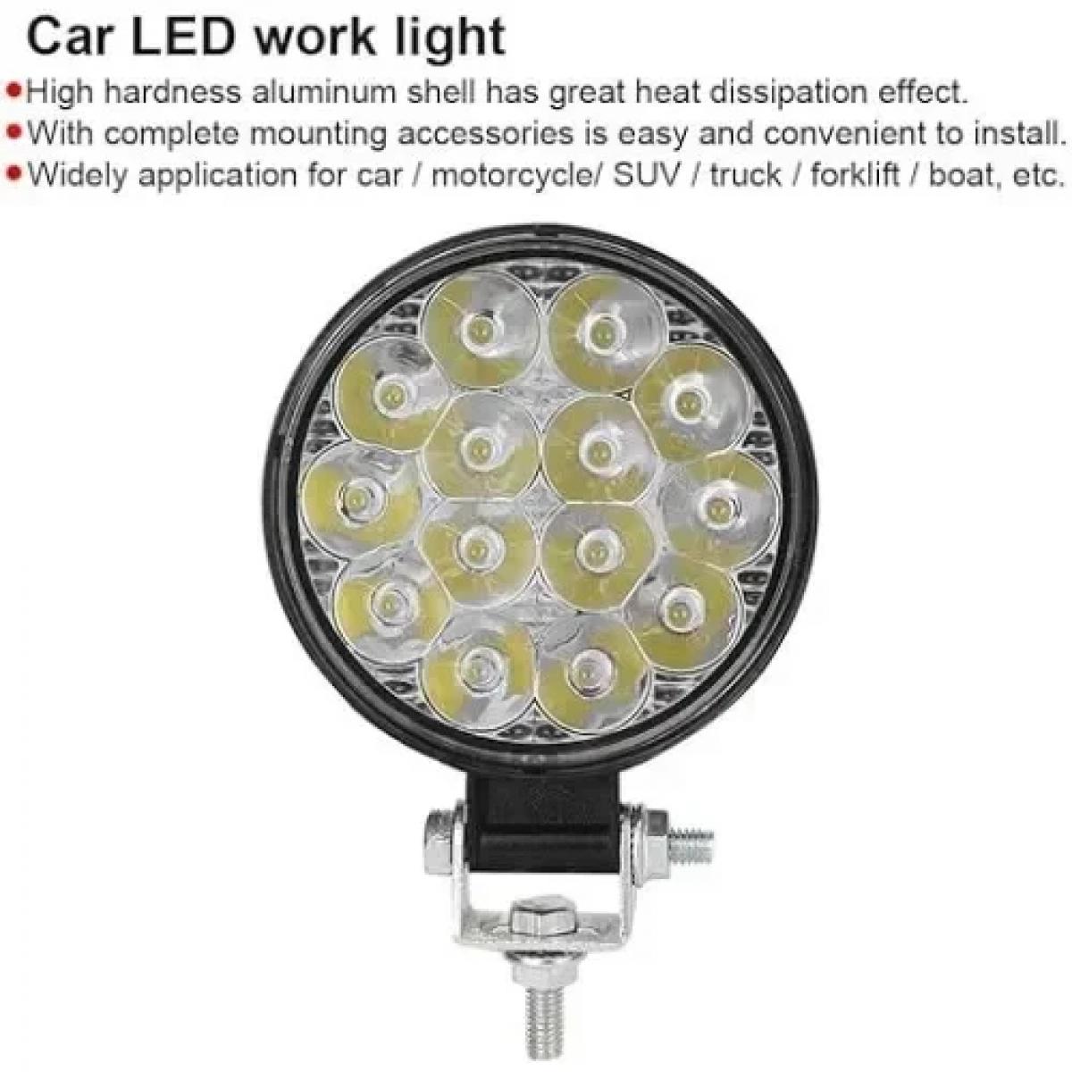 Αδιάβροχο στρογγυλό προβολάκι LED 42W 12V 3500 Lumens JP3