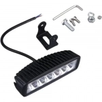 Προβολέας αυτοκινήτου σε σχήμα μπάρας IP67 18W 6000K μαύρο
