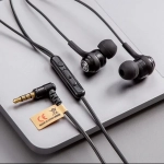 CASJIE – CA-232 Earbuds Handsfree με Βύσμα 3.5mm Μαύρο
