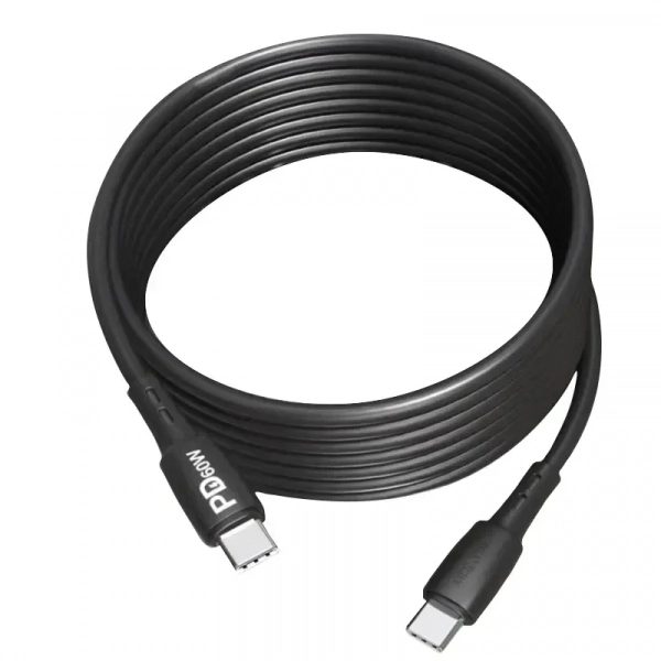 Καλώδιο Ταχείας Φόρτισης Type C to Type C MOXOM MX-CB135 2m Max 60W Μαύρο