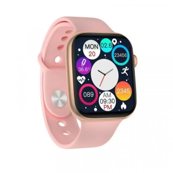 Smartwatch i7 Pro 1.75″ TFT IP68 για iOS/Android Ροζ Χρυσό