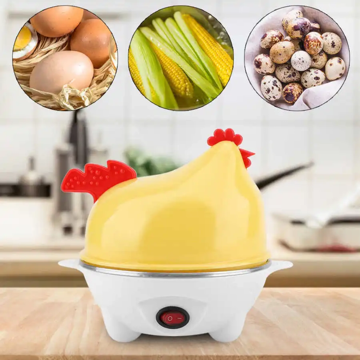 Ηλεκτρικός βραστήρας αυγών 7 θέσεων 350W Egg Cooker