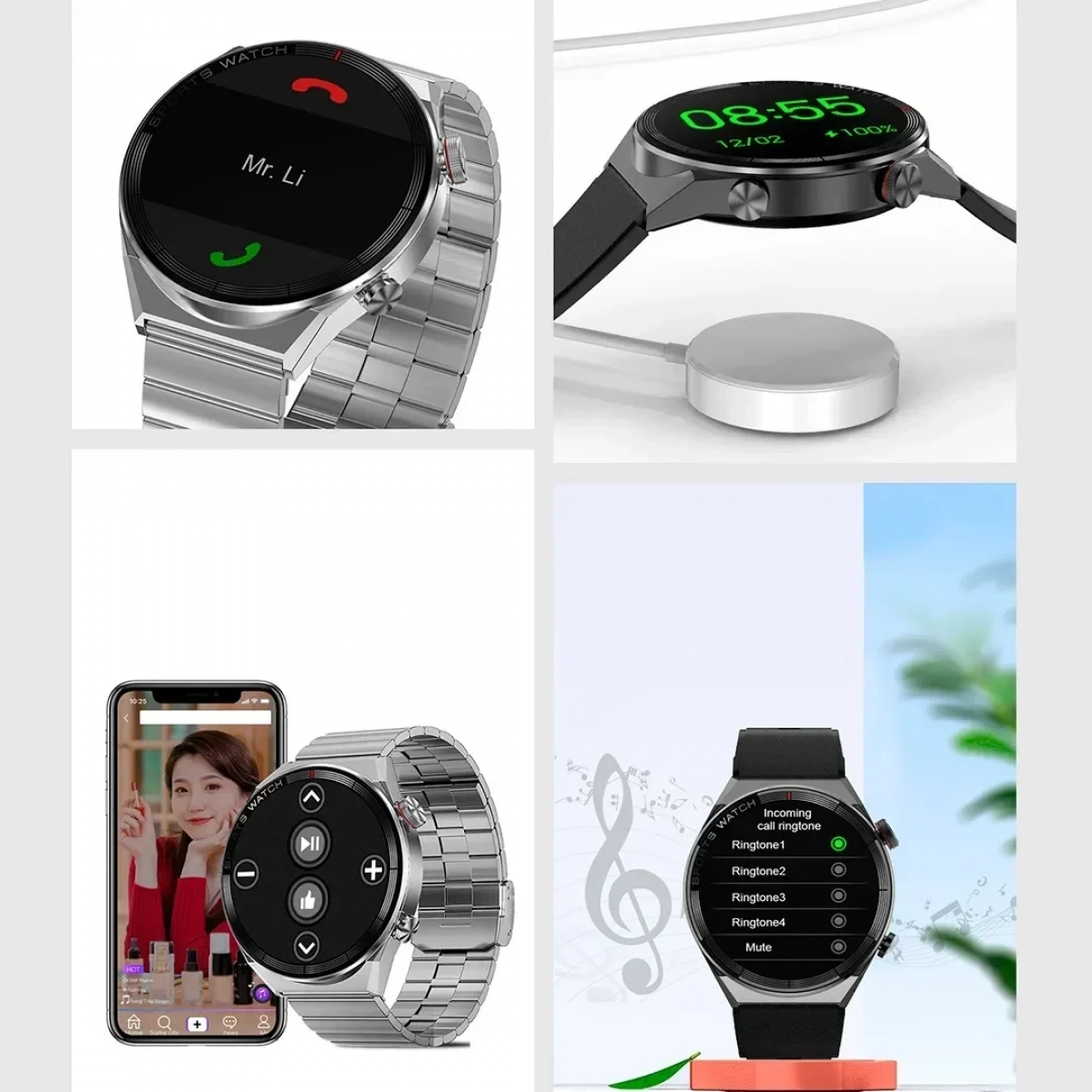 Smartwatch DT3 MATE BLACK για Άνδρες και Γυναίκες