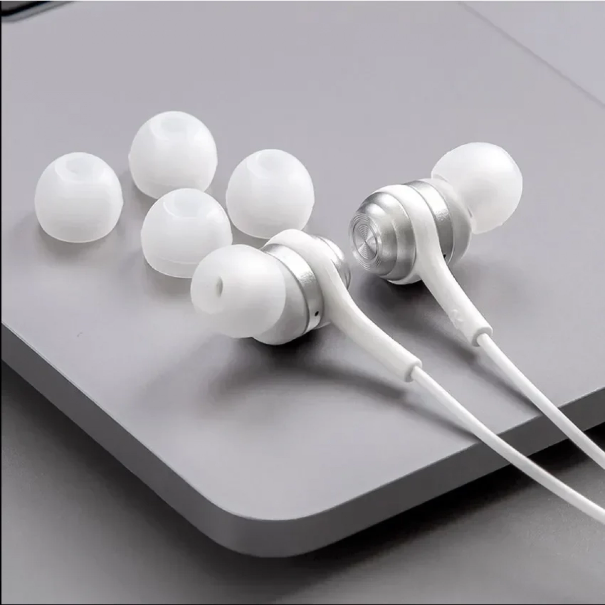CASJIE – CA-232 Earbuds Handsfree με Βύσμα 3.5mm Λευκό