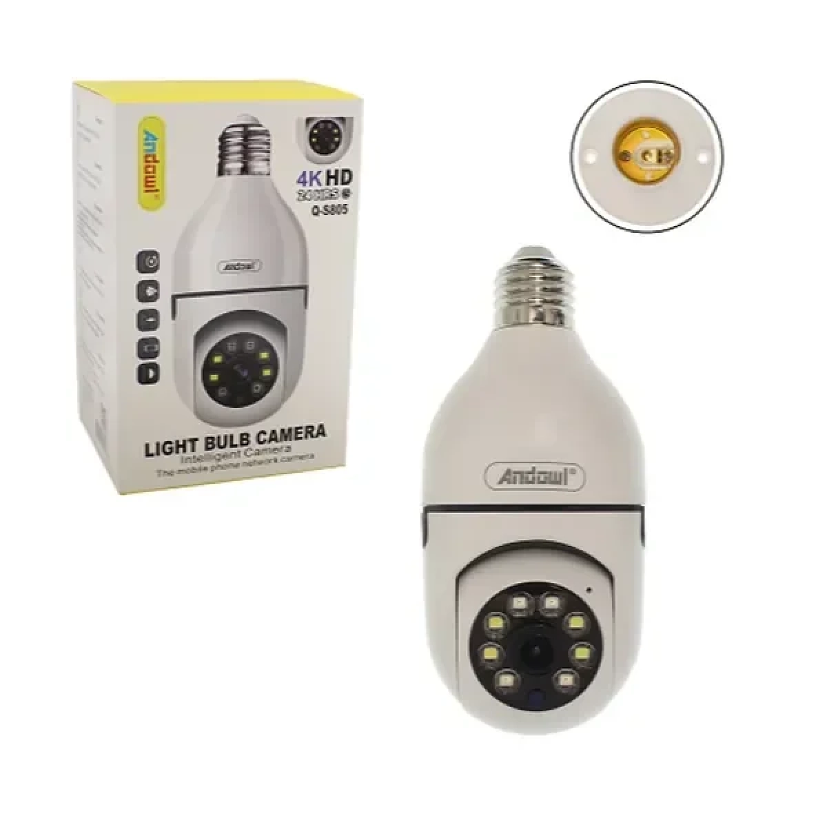 Andowl Κρυφή Κάμερα Παρακολούθησης με Υποδοχή για Κάρτα Μνήμης Q-S805