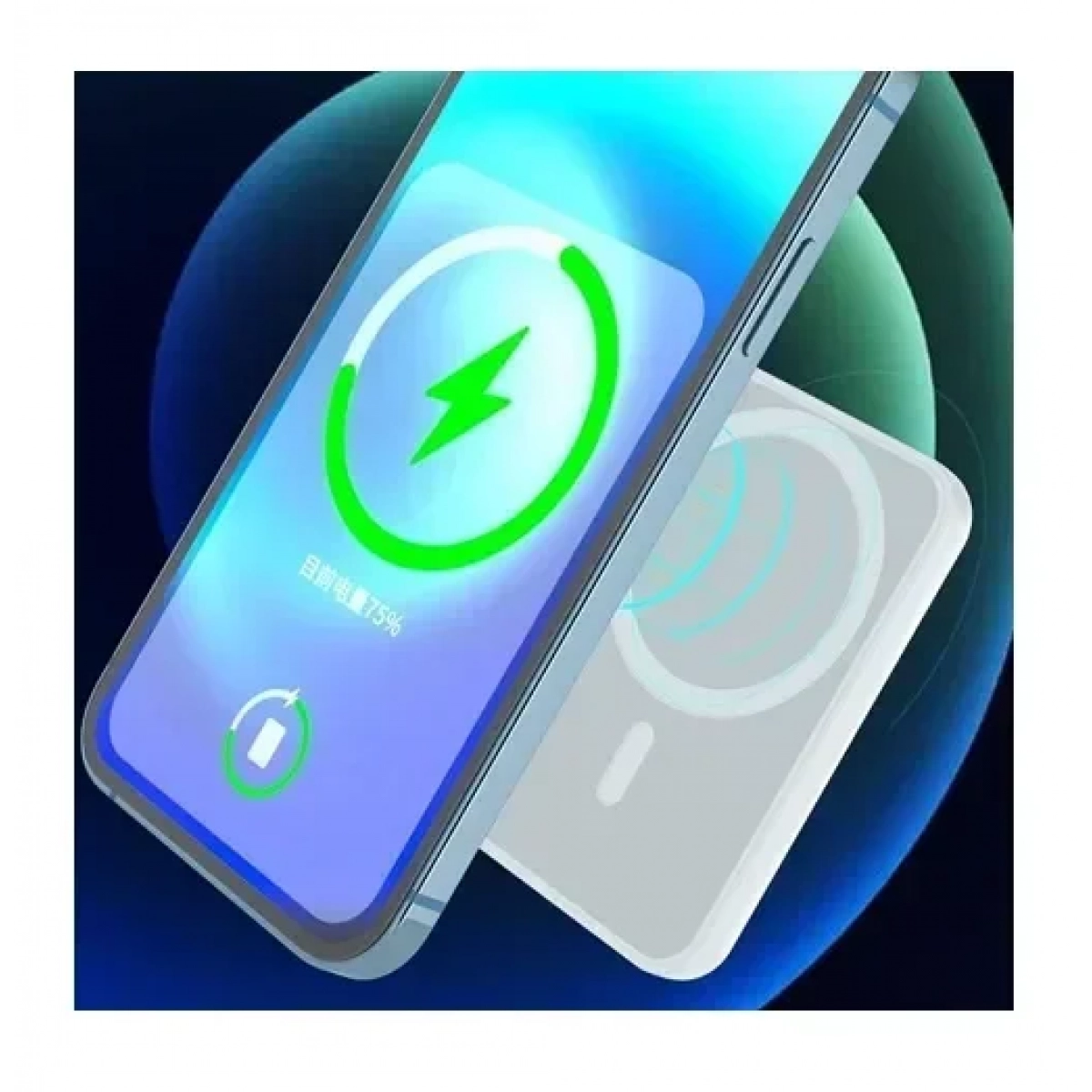 Power Bank MagSafe 6000mAh με Ασύρματη Μαγνητική Φόρτιση Andowl Q-MG6001 - Image 5