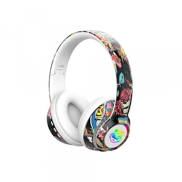 Ασύρματα ακουστικά με μικρόφωνο Graffiti ΑΚΖ-250 white