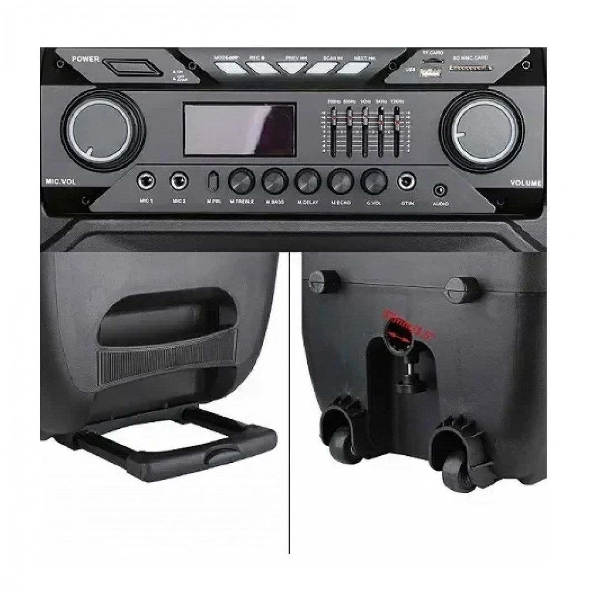 Ασύρματο Bluetooth Ηχείο 15″ FM και Μικρόφωνο TWS MR-108 - Image 2