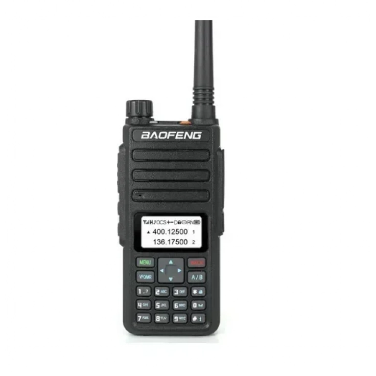 Ασύρματος πομποδέκτης με μονόχρωμη οθόνη UHF/VHF 10W Baofeng BF-H6 μαύρο