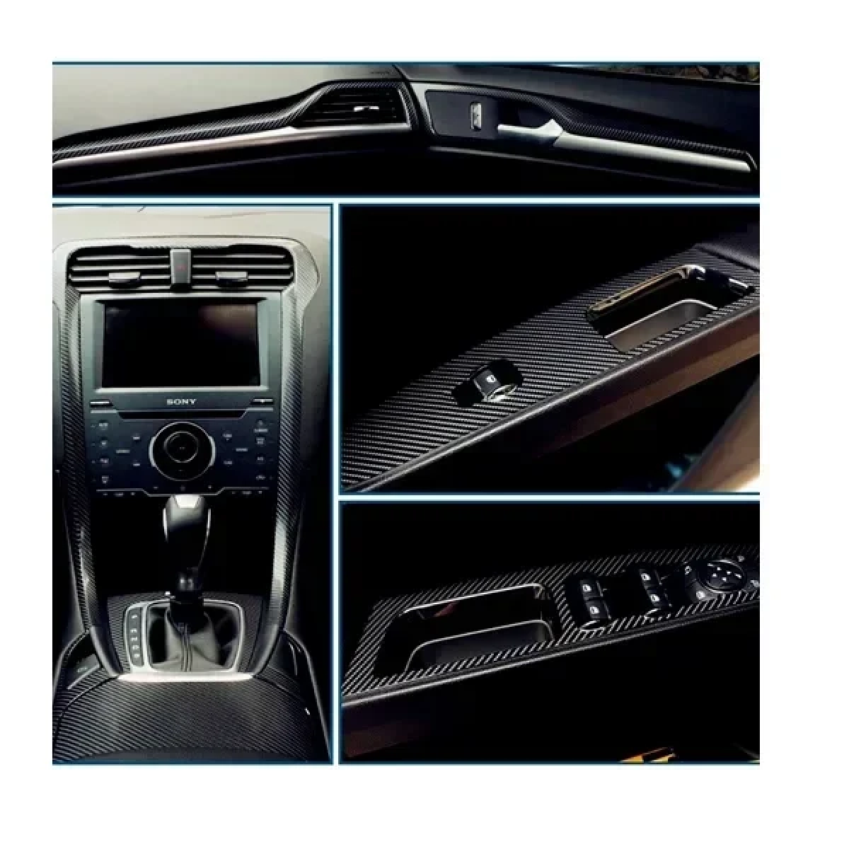 Διακοσμητική Αυτοκόλλητη Ταινία 5D Fiber Vinyl Carbon – Ρολό 60×100cm – Μαύρο - Image 3