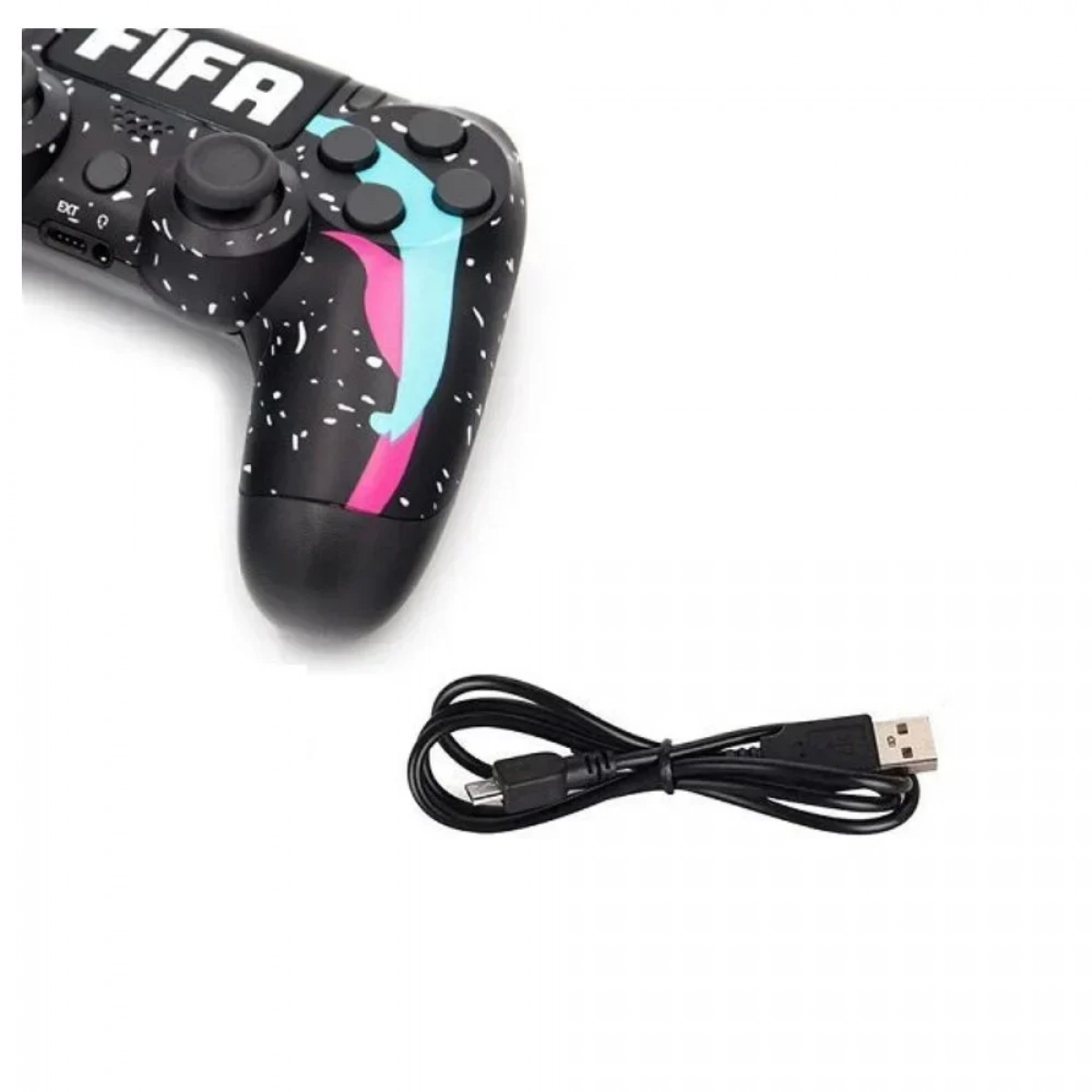 Doubleshock FIFA Ασύρματο Gamepad για PS4 Μαύρο