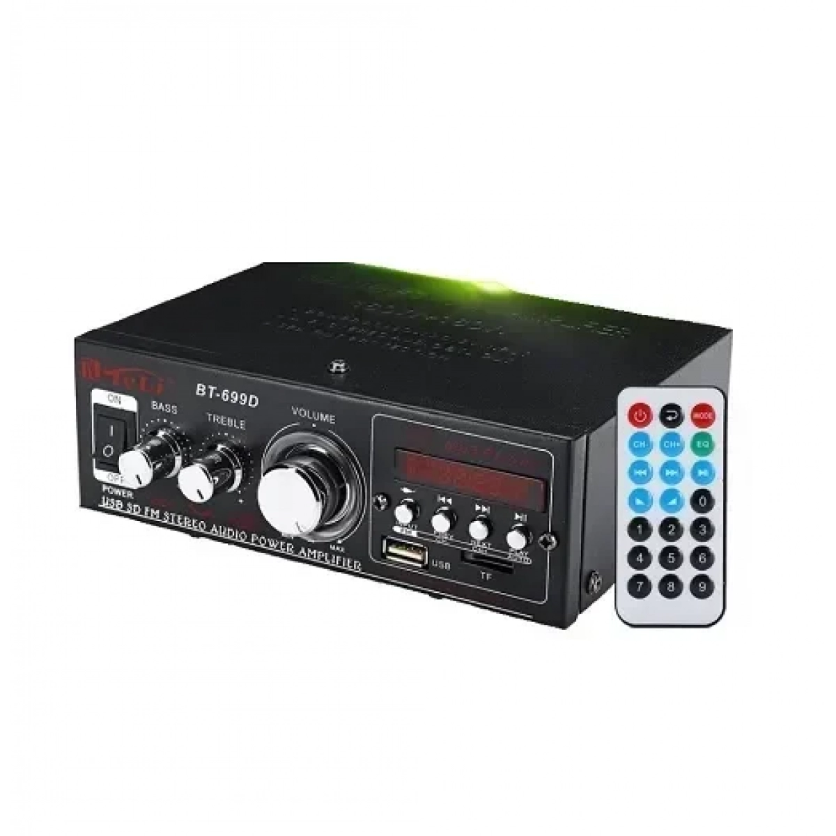 Ενισχυτής με λειτουργία karaoke, bluetooth & LED φωτισμό BT-699D μαύρο - Image 3