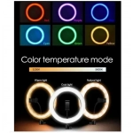 Επαγγελματικό LED φωτιστικό δαχτυλίδι 26cm Ring Light LJJ-26 - Image 2