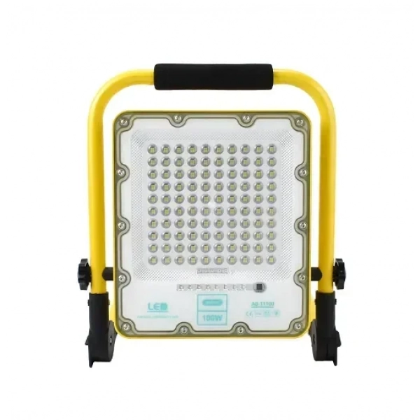 Φορητός Επαναφορτιζόμενος Προβολέας 100LED 100W IP66 aerbes AB-T1100