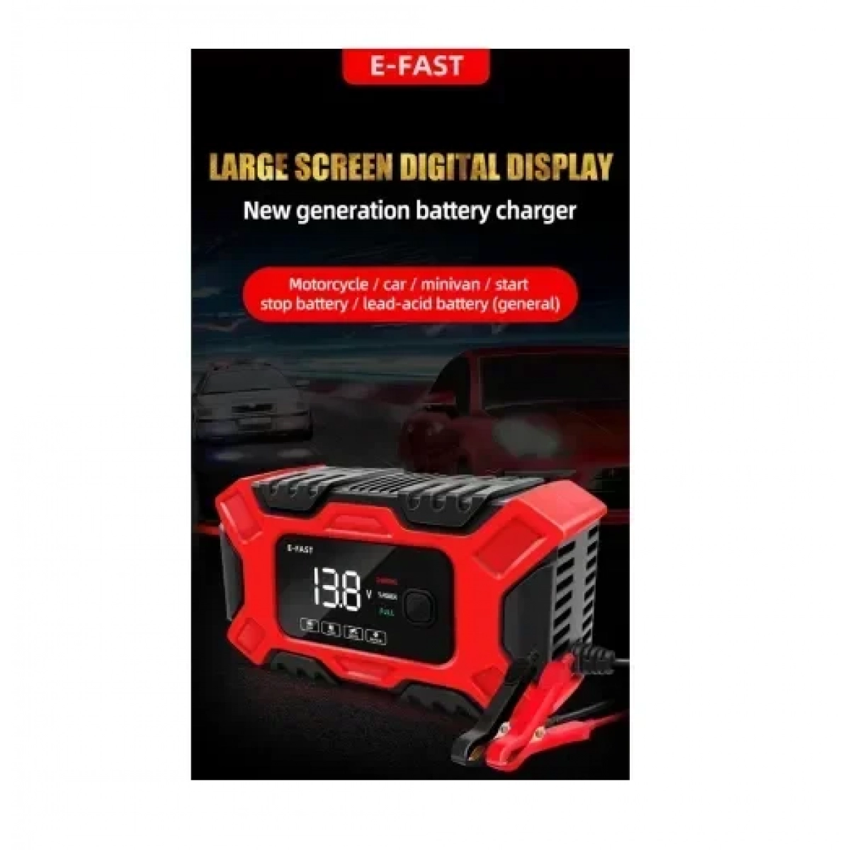 Φορτιστής μπαταρίας αυτοκινήτου 6A 6V - 12V HL18668-29 - Image 2