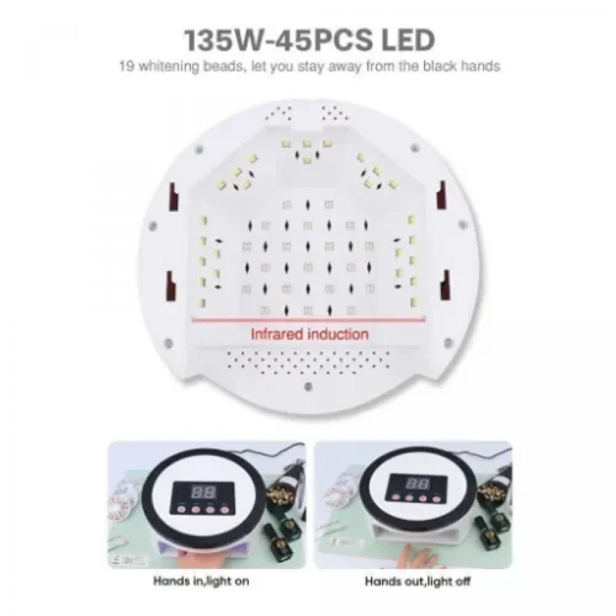 Φουρνάκι Νυχιών M2 LED 135W λευκό