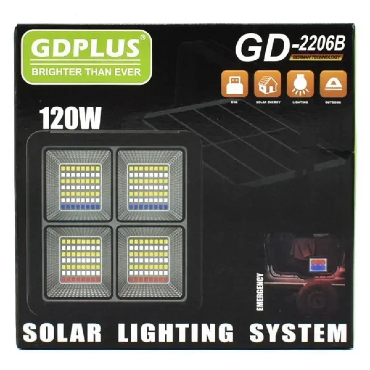 Gdplus GD-2206B Ηλιακό σύστημα φωτισμού LED - Image 6