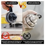 Γυάλινος διανομέας λαδιού με χερούλι 550ml YH-033 - Image 3
