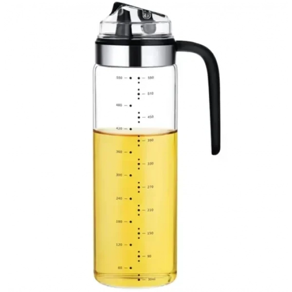 Γυάλινος διανομέας λαδιού με χερούλι 550ml YH-033